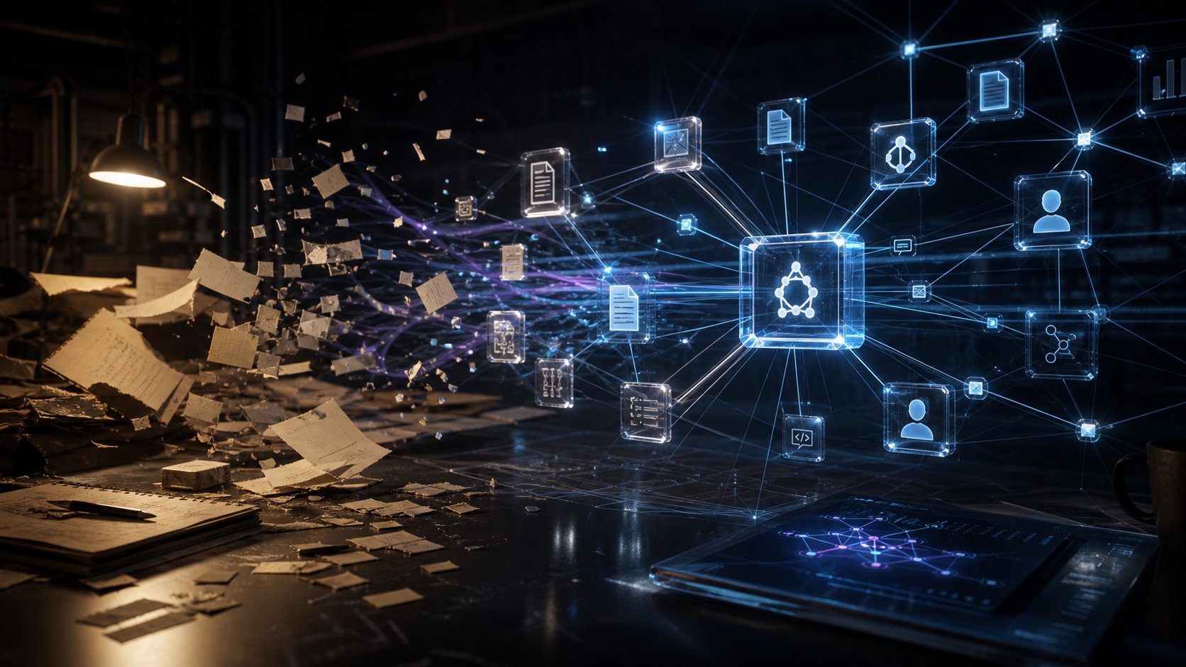 Engineering knowledge flowing from one expert into a shared graph of code and decisions